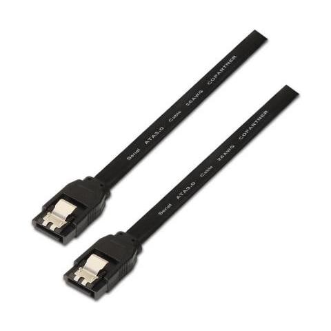 Data Cable Sata-3 0.5m Black - Foto 1