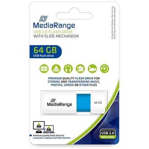 Chiave Usb 2.0 Da 64 Gb Per Archiviazione Facile E Trasporto Mobile, Bianco - Foto 2