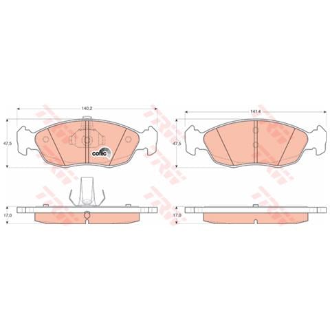Kit Pastiglie Freno Gdb1322 - Foto 3