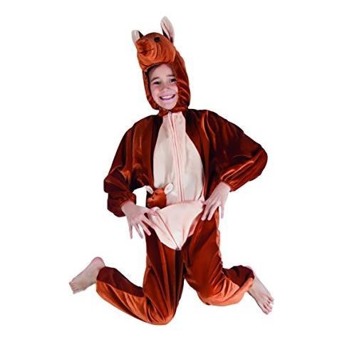 Costume Tuta Peluche Canguro Per Bambini, Marrone, Max 1,40 M, 88212 - Foto 1