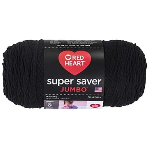 E302c. 0312 Filato Jumbo Super Saver Nero - Foto 1