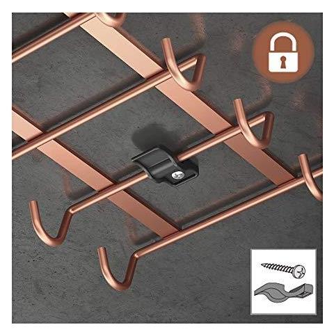 My Mug Holder Undershelf Mug Polytherm Rame 14 X 28 X 6 Centimetri - Foto 4