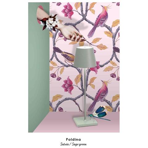 Lampada Poldina Pro Tavolo Verde Salvia Art Ld340g3 - Foto 2