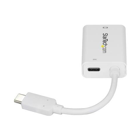 Adattatore video USB-C a VGA con Power Delivery - 1920 x 1200 - Compatibile Thunderbolt 3 - USB Tipo-C - Bianco - Foto 4