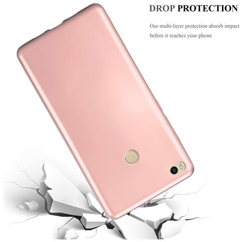 Custodia Compatibile Con Xiaomi Mi Max 2 In Oro Rosa Metallico - Coperchio Protettivo In Silicone Tpu Flessibile - Foto 5