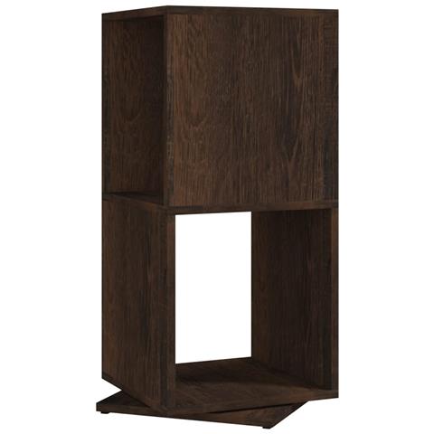 Armadietto Girevole Rovere Fumo 34,5x34,5x75,5 cm Truciolato - Foto 1