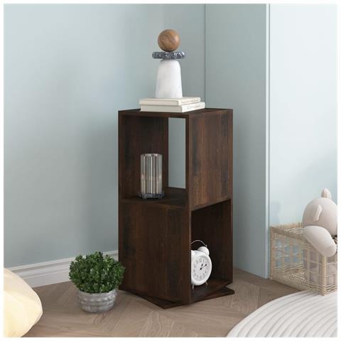 Armadietto Girevole Rovere Fumo 34,5x34,5x75,5 cm Truciolato - Foto 2