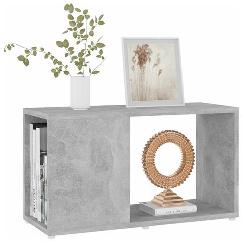 Mobile TV Grigio Cemento 60x24x32 cm in Truciolato - Foto 2