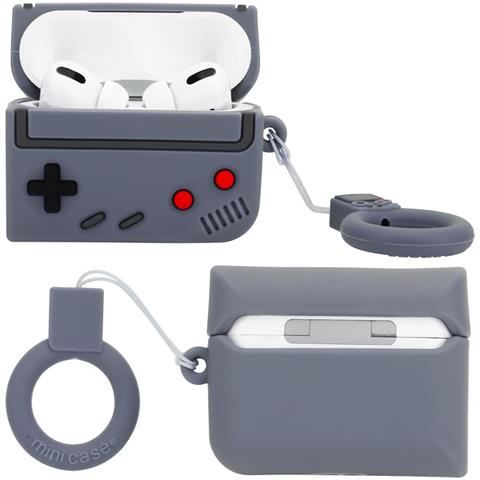 Custodia Compatibile Con Apple Airpod Pro 2 - Design Retro Game Grey - Custodia Protettiva Per Cuffie In Silicone Indossabile 3d Case Portachiavi - Foto 2