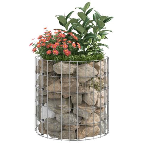 Palo Gabbione Circolare in Acciaio Zincato Ø50x50 cm - Foto 5