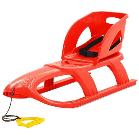 Slittino Con Seduta Rosso 102,5x40x23 Cm In Polipropilene - Foto 1