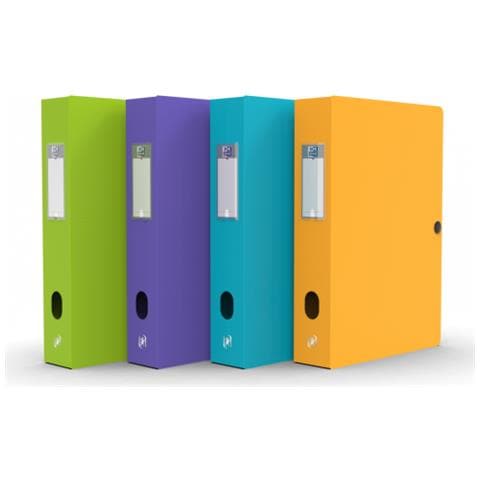 Oxford 100200172 Cartella Polipropilene (pp) Verde, Porpora, Turchese, Giallo A4 - Foto 1