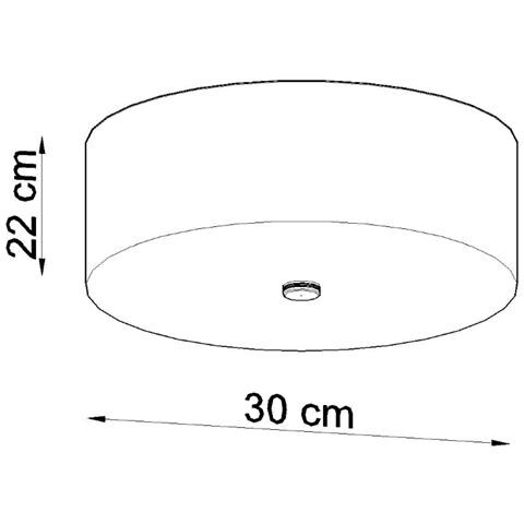 Sollux Lighting Lampada A Soffitto Skala 30 Nero Sl.0760 - Minimalista Lampade Da Soffitto Nero 22x30x30 Cm - Foto 7