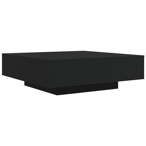 Tavolino Da Soggiorno Con Luci Led Nero 100x100x31 Cm - Foto 3