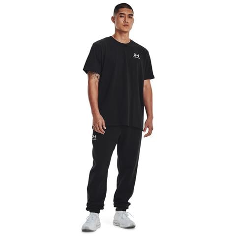 Ua Logo Emb Heavyweight Ss 1373997-001, Uomini, Nero, M - Foto 4