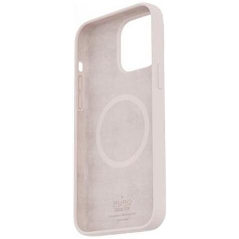 Cover Icon In Silicone Per Iphone 14 Pro Compatibile Con Magsafe, Rosa - Foto 2