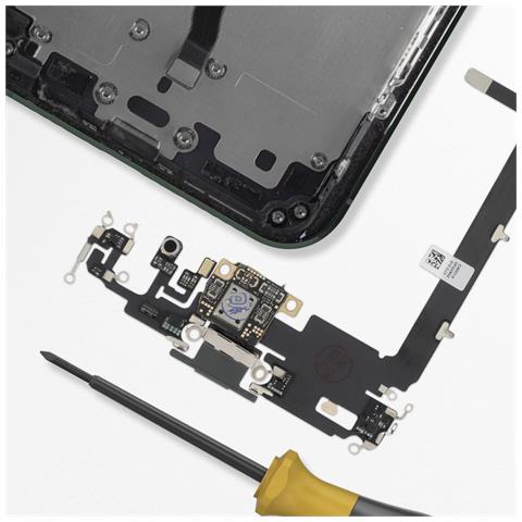 Connettore Ricarica Per Iphone 11 Pro Max, Porta Lightning + Microfono - Foto 2