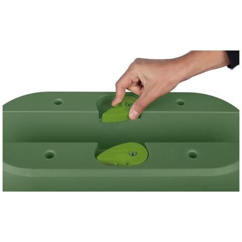 Vaso Verde Plastica Ovale Moderno - Foto 1