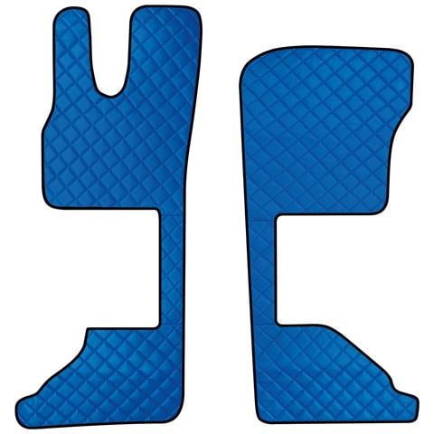 Coppia Tappeti In Skeentex - Blu - Compatibile Per Daf Xg (06/21>) Sedile Pass. Pneumatico - Daf Xg+ (06/21>) Sedile Pass. Pneumatico - Foto 1