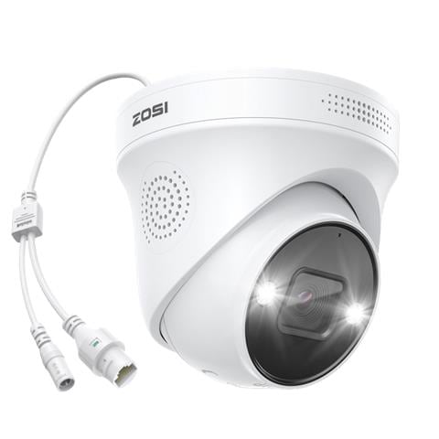 Webcam Ip Poe 5mp, Audio Bidirezionale, Visione Notturna, Allarme Sonoro E Luminoso, Ip66 - Foto 1