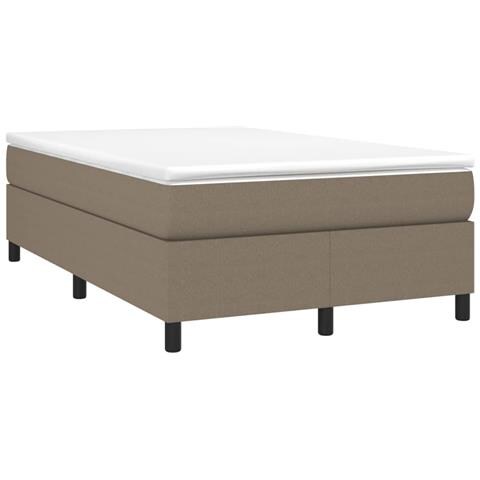 Giroletto A Molle Con Materasso Tortora 120x190 Cm In Tessuto - Foto 1