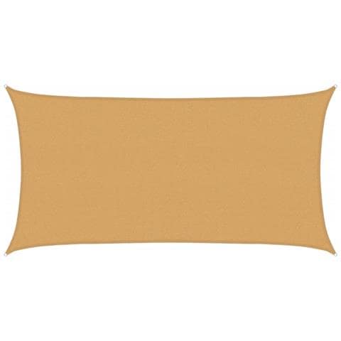 Vela Parasole 160 G /m Rettangolare Sabbia 2x3,5 M In Hdpe - Foto 1