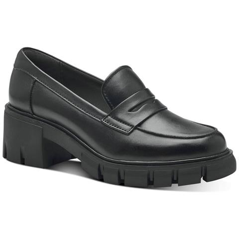 Black Casual Closed Loafers Mocassino Pelle Scarpe Donna Nero Eu 37, 1-24439-41 003 - Foto 1