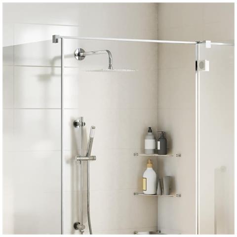 Testa Doccia A Pioggia In Acciaio Inox 304 25x25 Cm Quadrata - Foto 1