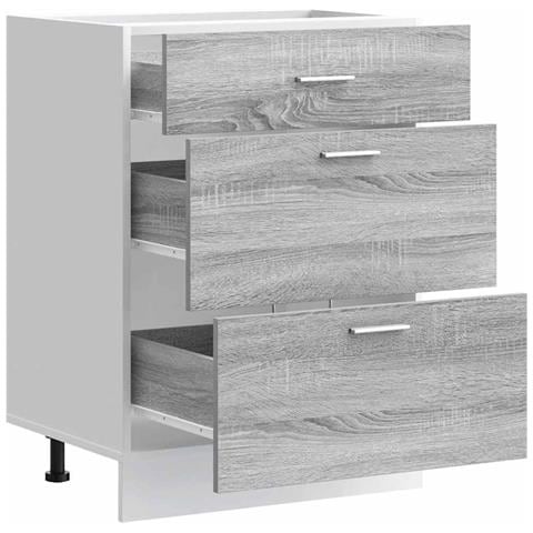 Base da Cucina “Lyon” Grigio Sonoma in Legno Multistrato - Foto 2