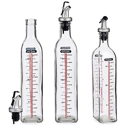 Dam Contenitore Olio Con Dosatore 500ml 5,5x5,5x30 Cm. Colore Trasparente - Foto 2