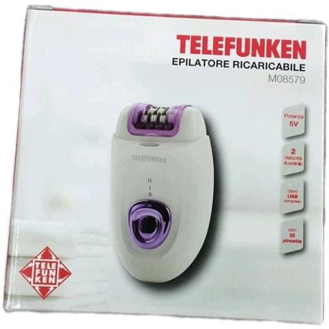 Epilatore M08579 con 2 Livelli di Velocità 32 Pinzette Autonomia 60 Minuti Colore Bianco - Foto 1