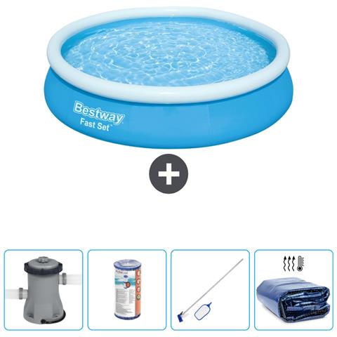 Piscina Fuori Terra - In Giro - 366x76 Cm - Blu - Include Accessori Coordinati Cb57 - Foto 1