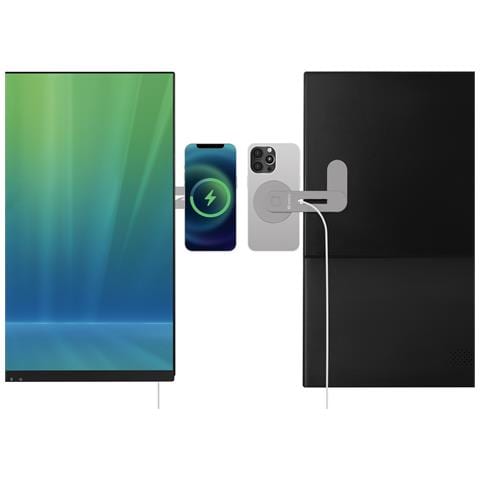 441-53 Caricabatterie per dispositivi mobili Smartphone Grigio USB Carica wireless Auto, Interno - Foto 2