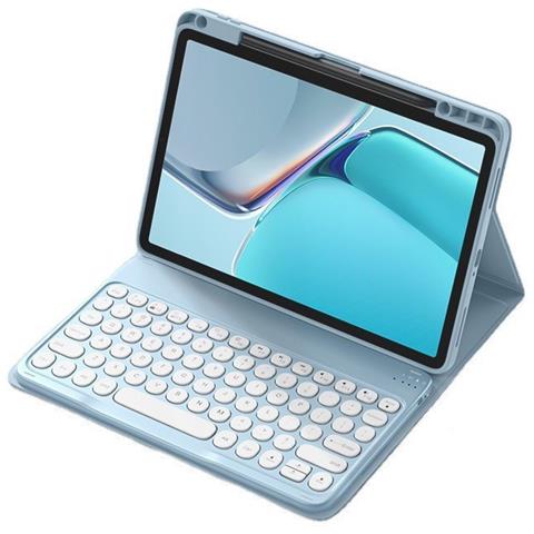Custodia Con Tastiera Bluetooth Per Xiaomi Pad 6s Pro Blue - Foto 1