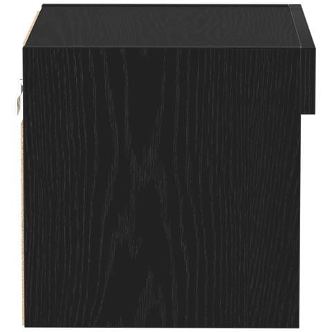 Armadio a muro  con luci LED Rovere Nero 40x30x30 cm - Foto 2