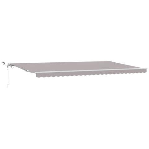 Tenda Retrattile Automatica con LED Grigio Chiaro 600x300 cm, Tessuto di Ricambio per Tenda  per Telaio 6x3 m Grigio Chiaro - Foto 1