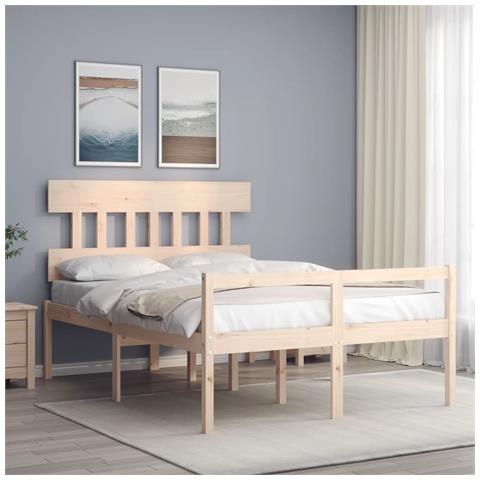 Letto per Anziani con Testiera Small Double in Legno Massello - Foto 2