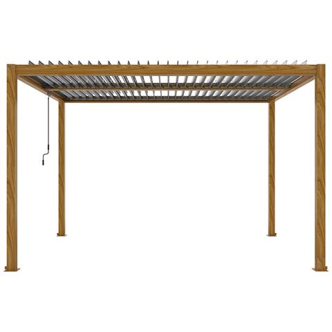 Comet - Pergola Bioclimatica 3 X 4 Effetto Legno - Foto 1