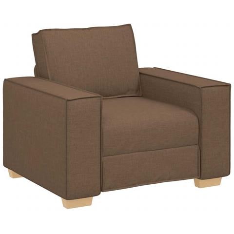 Poltrona Divano Marrone 60 cm Tessuto - Foto 1