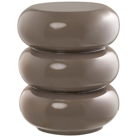 Tavolino Rosolina - Marrone - Fibra Di Vetro - 35,5x35,5x44 Cm - Foto 1