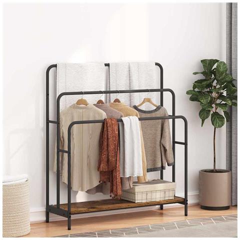 Appendiabiti Legno vecchio 90 x 30 x 100.5 cm Legno multistrato - Foto 2