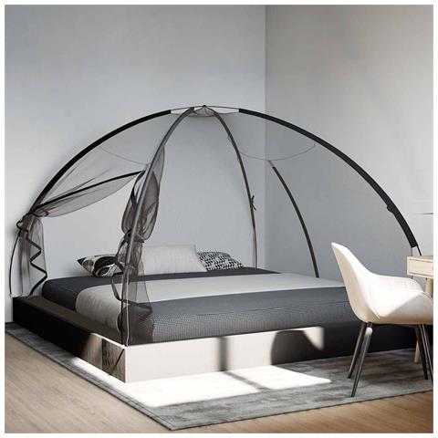 Zanzariera Mongolia con Porte 220 Rete Nera 200x200x135 cm - Foto 2