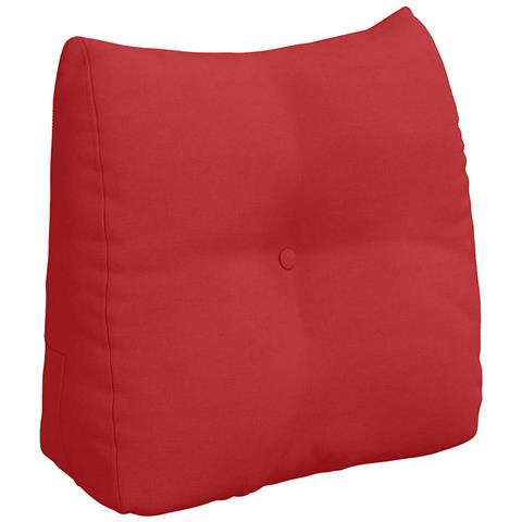 Cuscino per Schiena Rosso 45 x 24 x 50 cm Tessuto - Foto 1