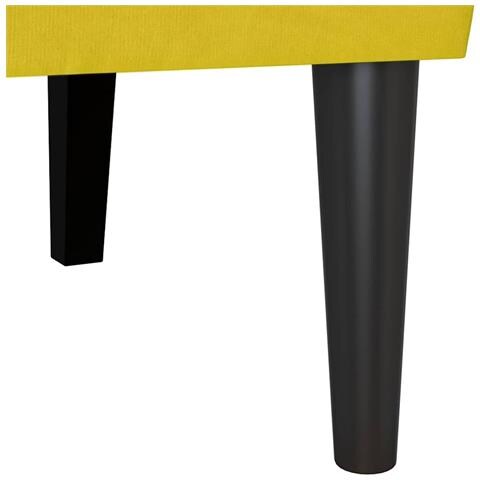 Panca Chesterfield Giallo 112 x 65.5 x 75 cm Velluto - Foto 9