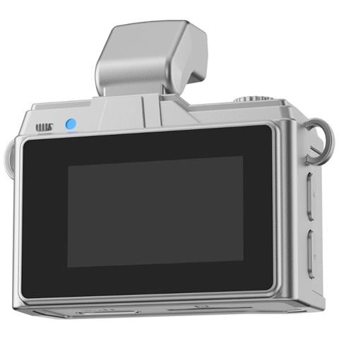 Mini Fotocamera Retrò Con Flash: Video Hd 1080p, Stile Vintage, Registratore Portatile White - Foto 2