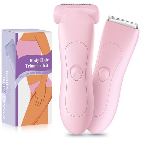 Epilatore Elettrico 2-in-1: Rifinitore A Doppia Testina Per Donna Pink - Foto 1