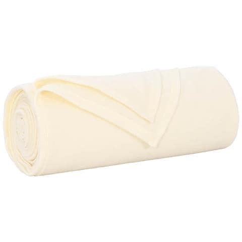 Coperta Crema 200 x 150 cm Panno - Foto 1