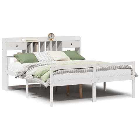 Giroletto con Libreria senza Materasso 180x200 cm in Legno Pino - Foto 1