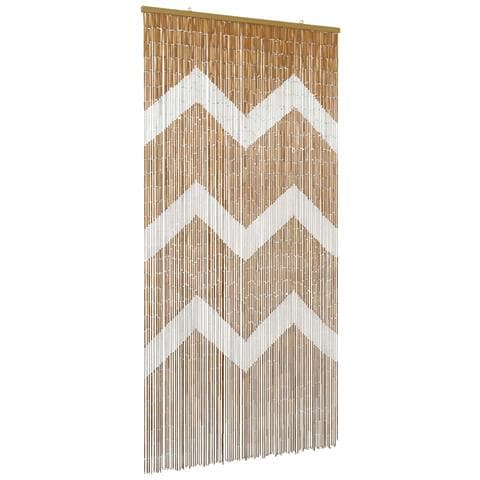 Tenda per Porta Antinsetti multicolore 200 x 100 cm Bambù - Foto 1