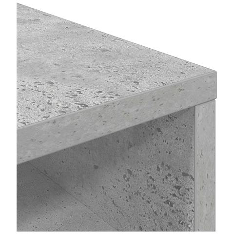 Lowboard con cassetto Grigio cemento 102 x 32 x 48,5 cm - Foto 9